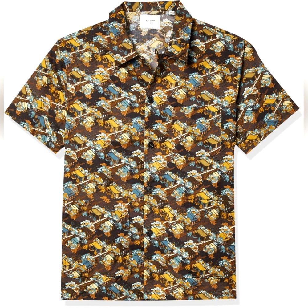 Billy Reid Short Sleeve Camp Shirt